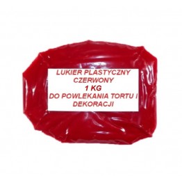 Lukier plastyczny czerwony 1kg
