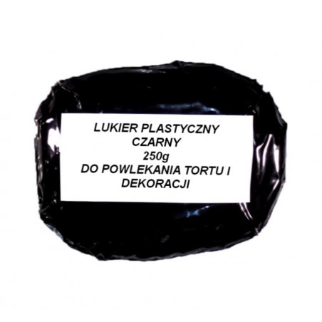 Lukier plastyczny czarny 250g