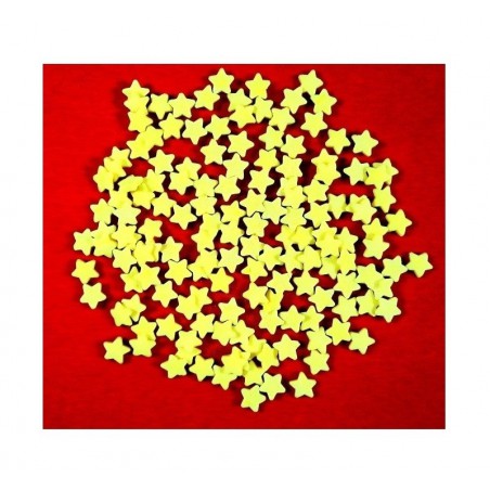 Konfetti cukrowe żółte gwiazdki 25g