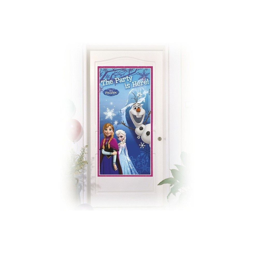 Banner urodzinowy na drzwi Frozen-76x152cm