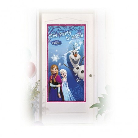 Banner urodzinowy na drzwi Frozen-76x152cm