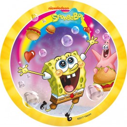 Opłatek na tort SpongeBob-Nr 4-21cm