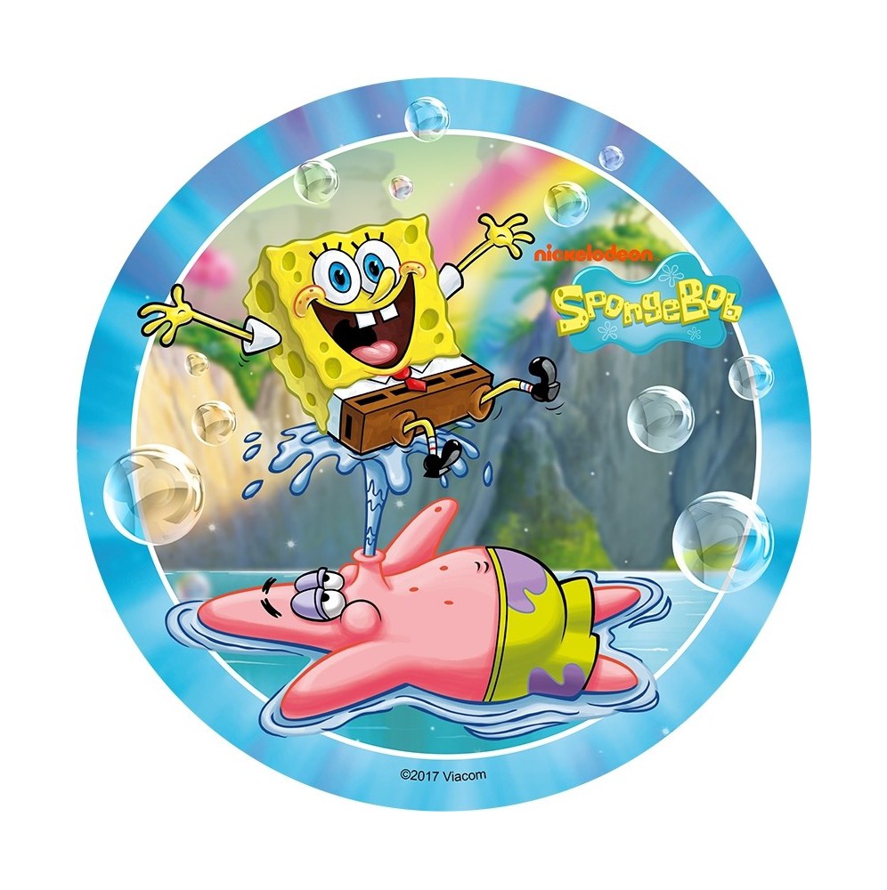 Opłatek na tort SpongeBob-Nr 6-21cm